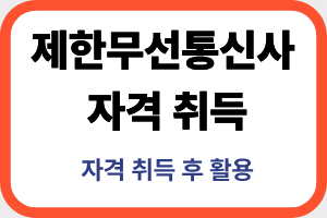 제한무선통신사 자격취득